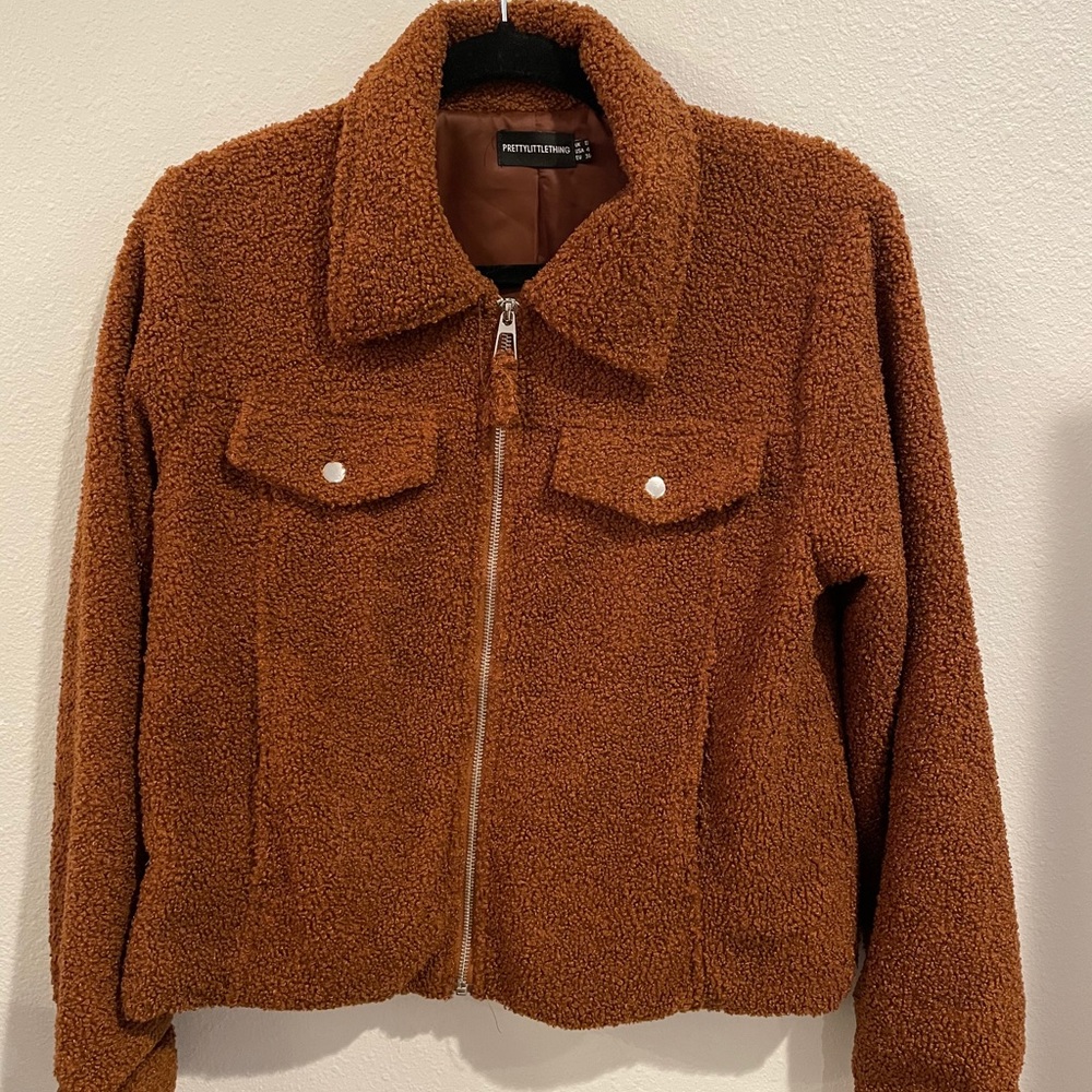 Brown zip up jacket